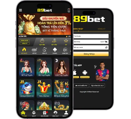 Màn hình game video slot hiện đại, nhiều màu sắc